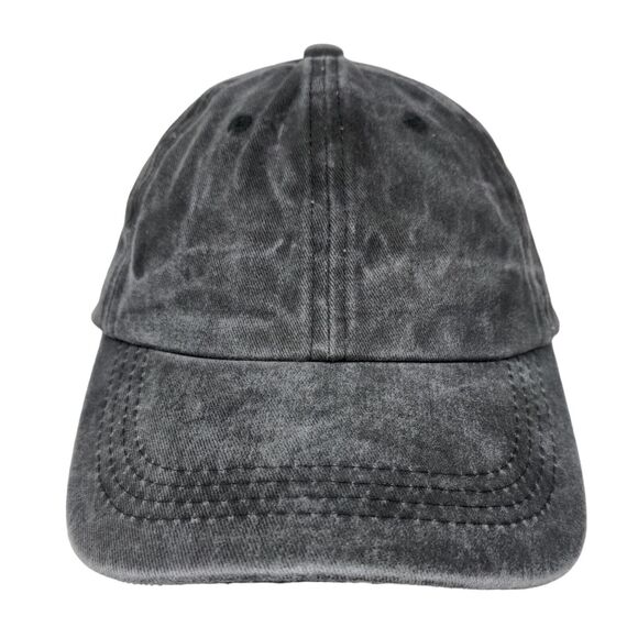 Unbranded Men's Slideback Hat Gray Adjustable Blank 100% Cotton - Picture 1 of 7